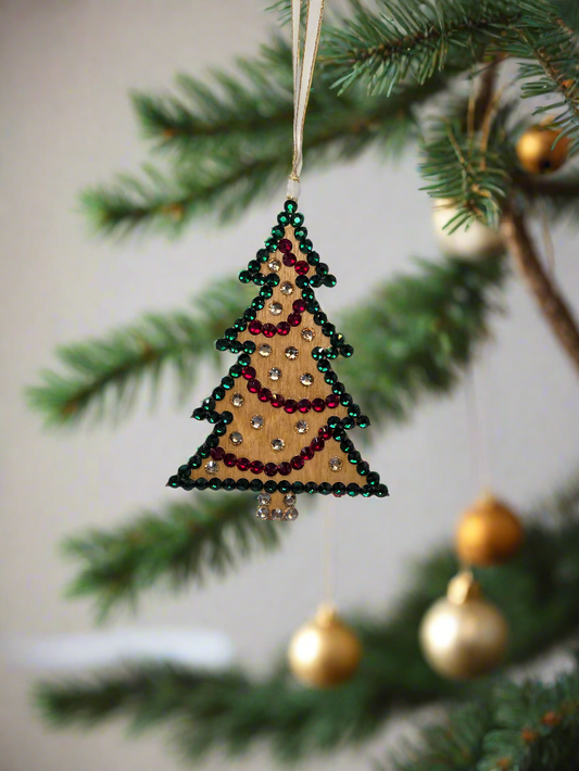 Rhinestone Christmas Tree - Ornament